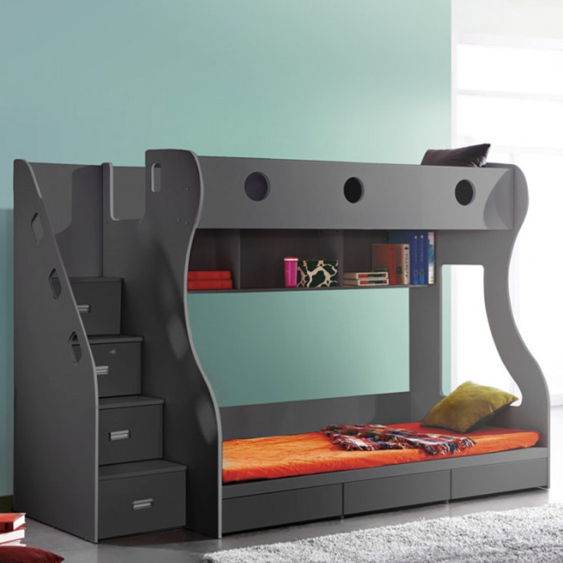 Kids Charcoal Storage Bunk Bed