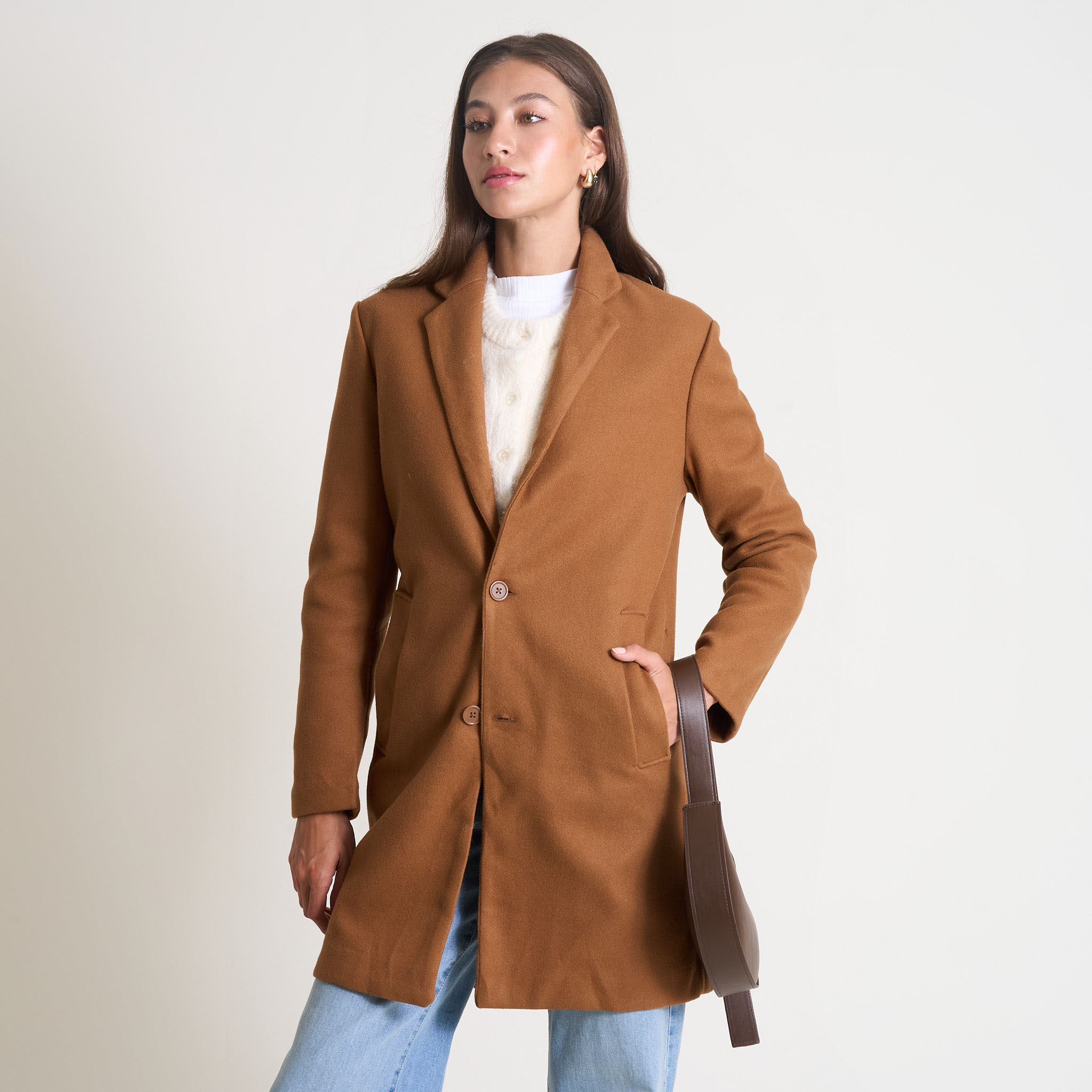 40% off on Ladies Longer Length Melton Coat | OneDayOnly