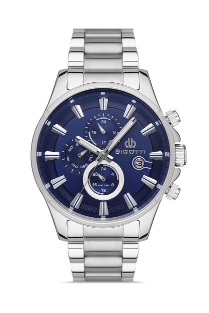 Men's Multi-Dial Calender Stainless Steel Watch