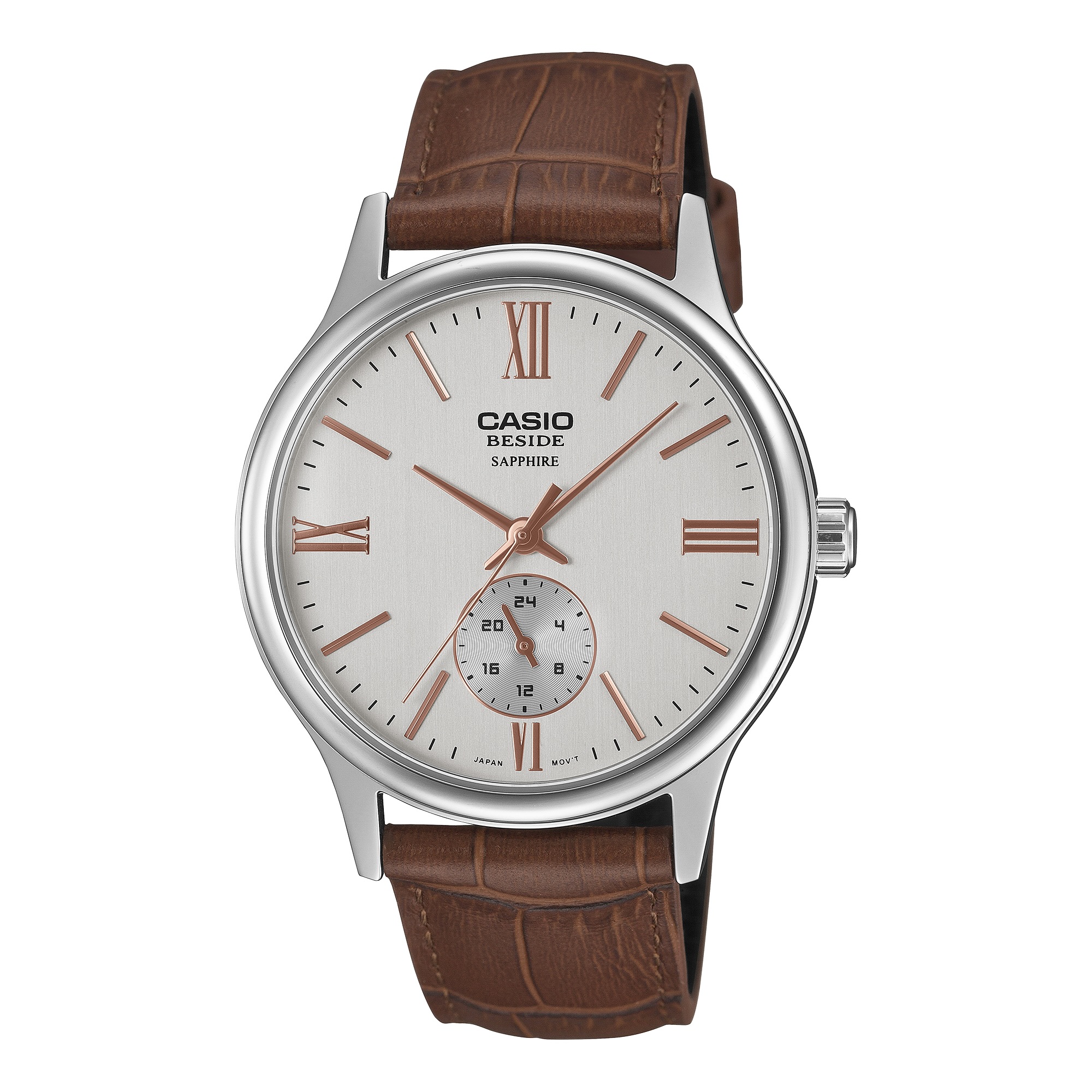 Men's Analog Leather Strap
