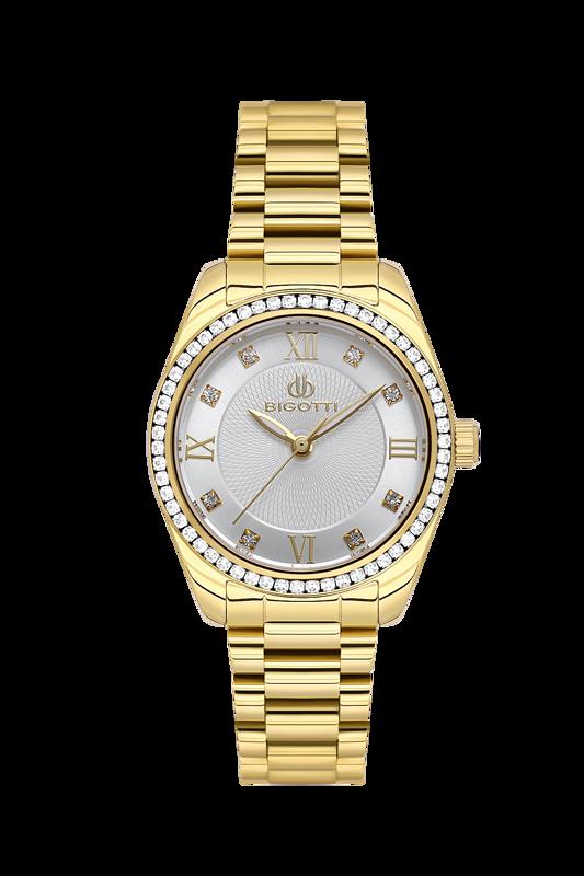 Gold with White Face