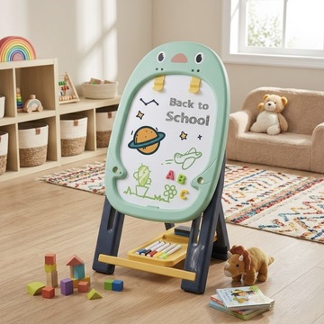 46-Piece Kids Double-Sided Magnetic Drawing Board Set