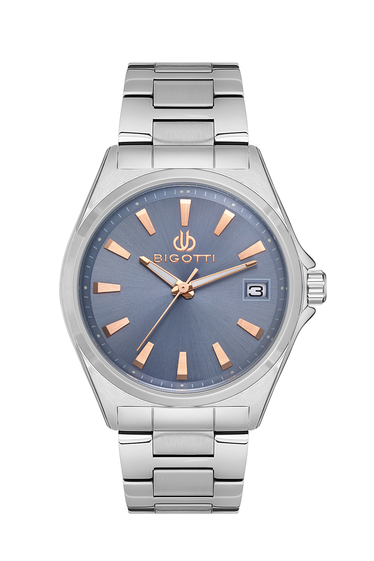 Men's Multi-Dial Calender Stainless Steel Watch