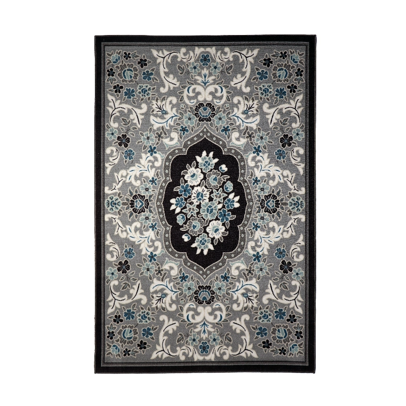 Grey & Blue Floral