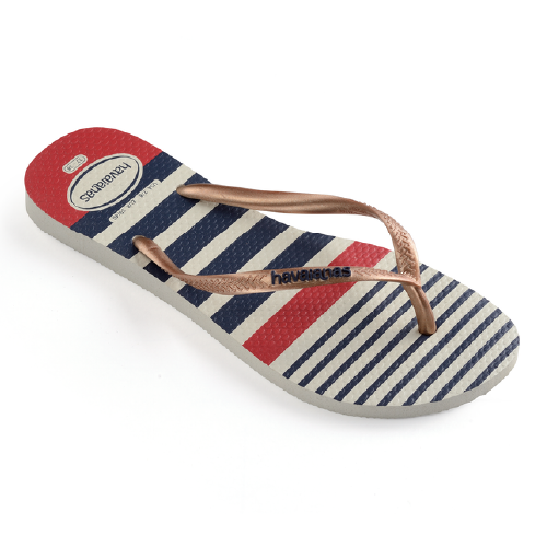 White Rose Gold Metallic - Nautical