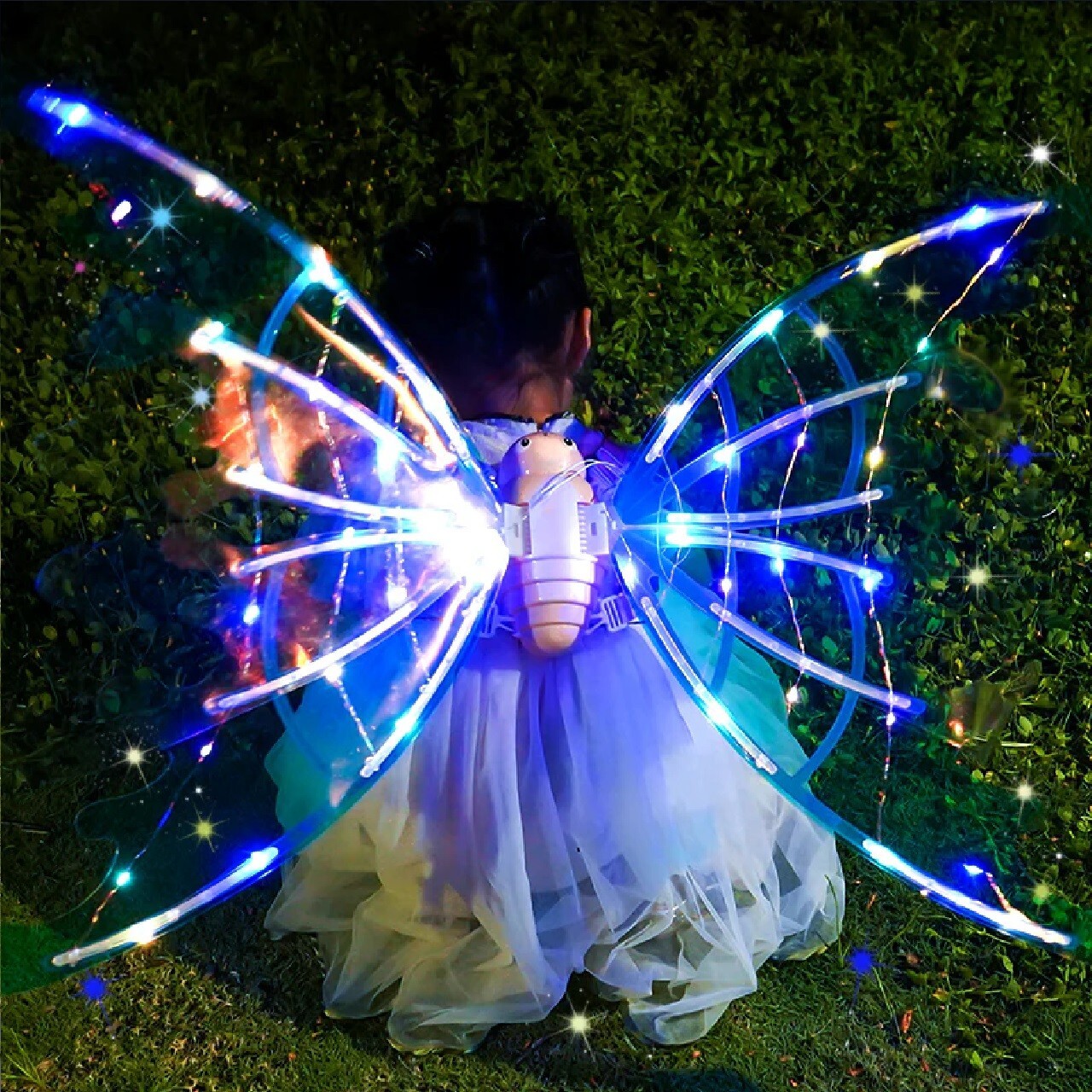 Kids Automatic Fairy Wings with Lights and Music