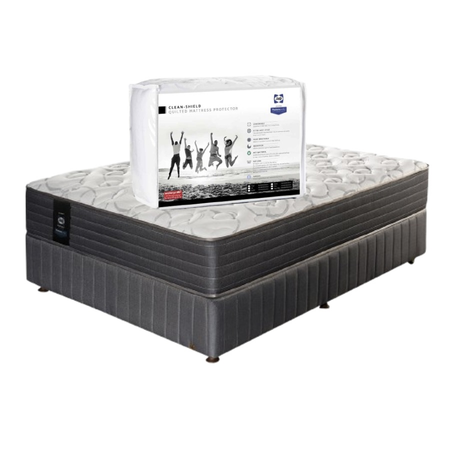 Resort Firm Mattress or Bed Set with Mattress Protector