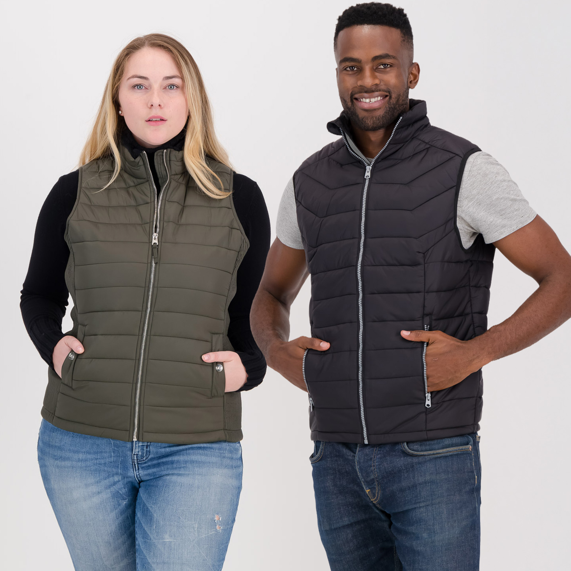 Men's or Ladies Sleeveless Puffer Jacket