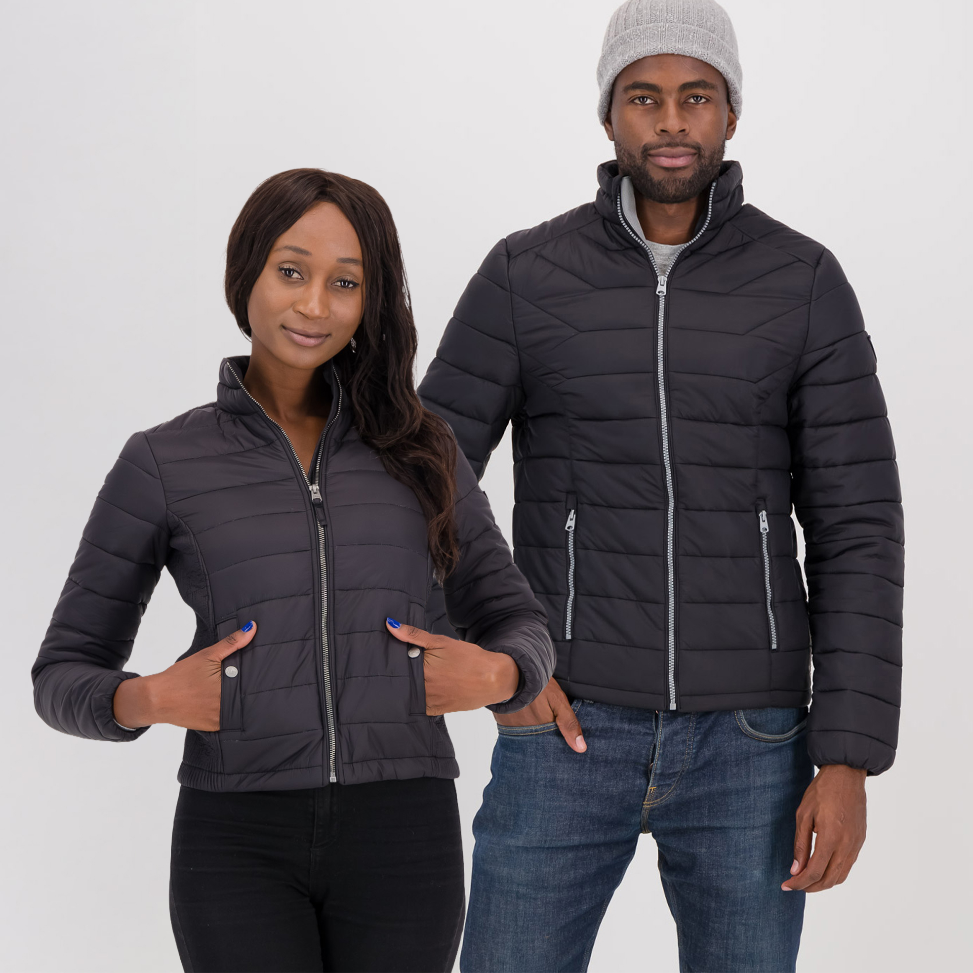 Men's or Ladies Short Puffer Jacket