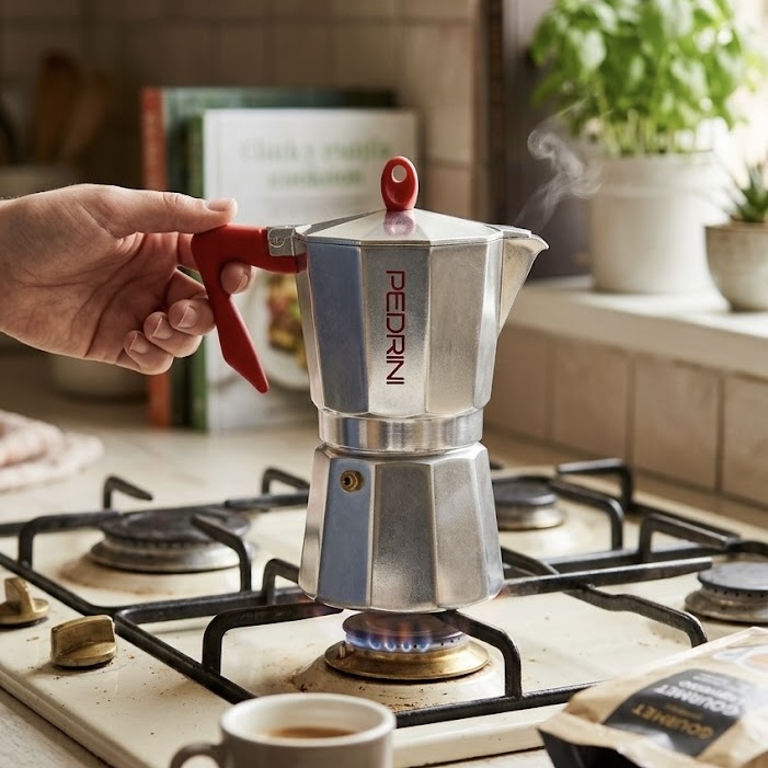 12-Cup Aluminium Coffee Maker