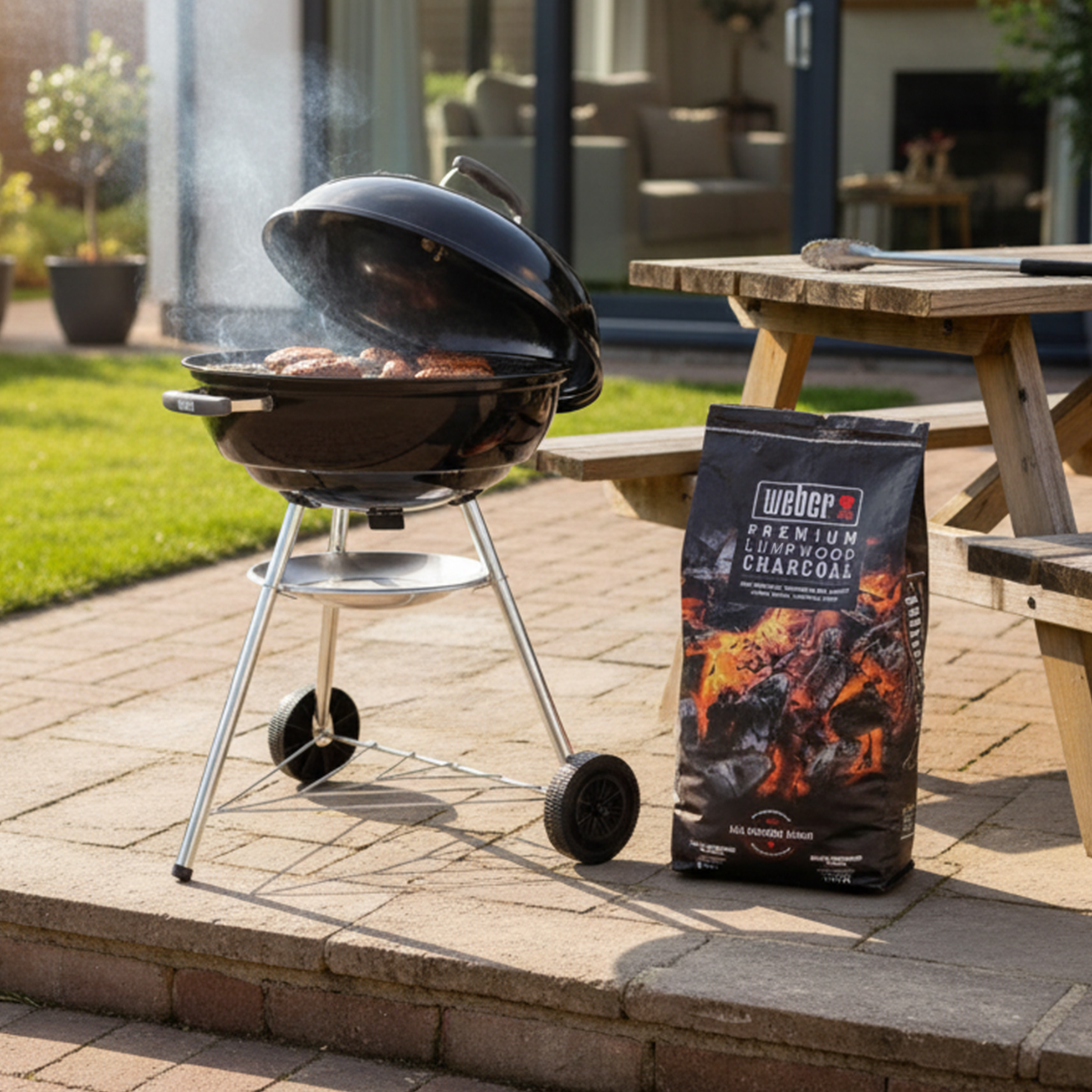 57cm Compact Kettle with 5kg Lumpwood Charcoal Bag