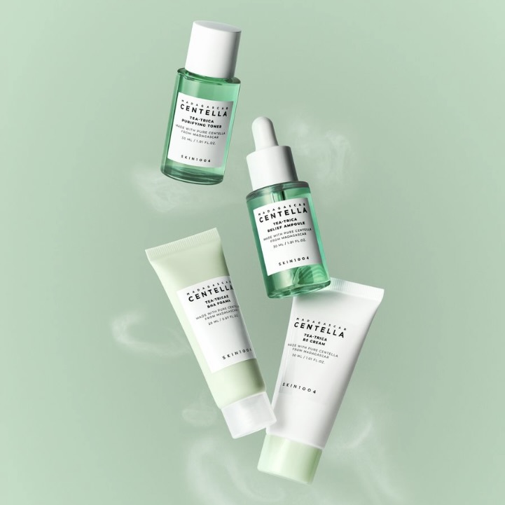 4-Piece Madagascar Centella Tea-Trica Travel Kit