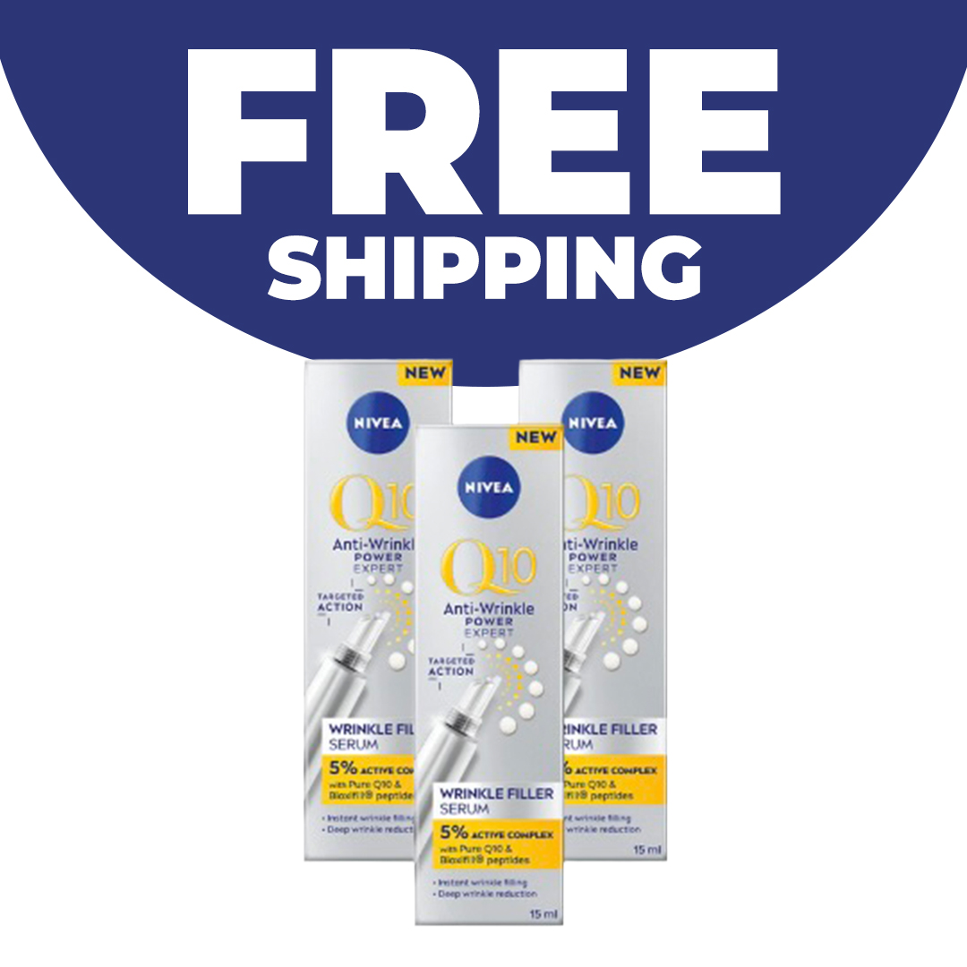 3x 15ml Q10 Anti-Wrinkle Filler Serums