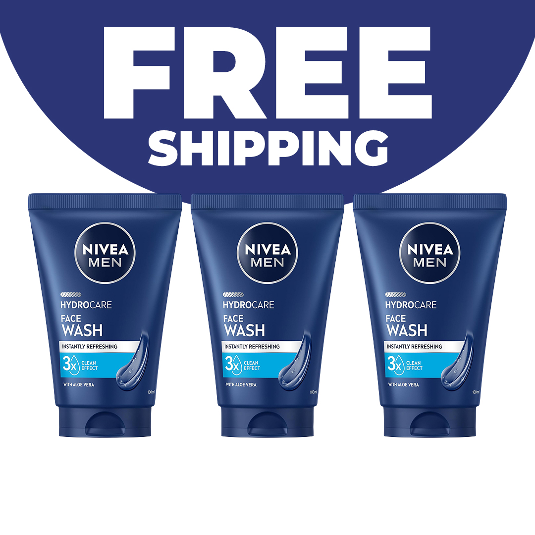 3x 100ml Protect & Care Face Washes