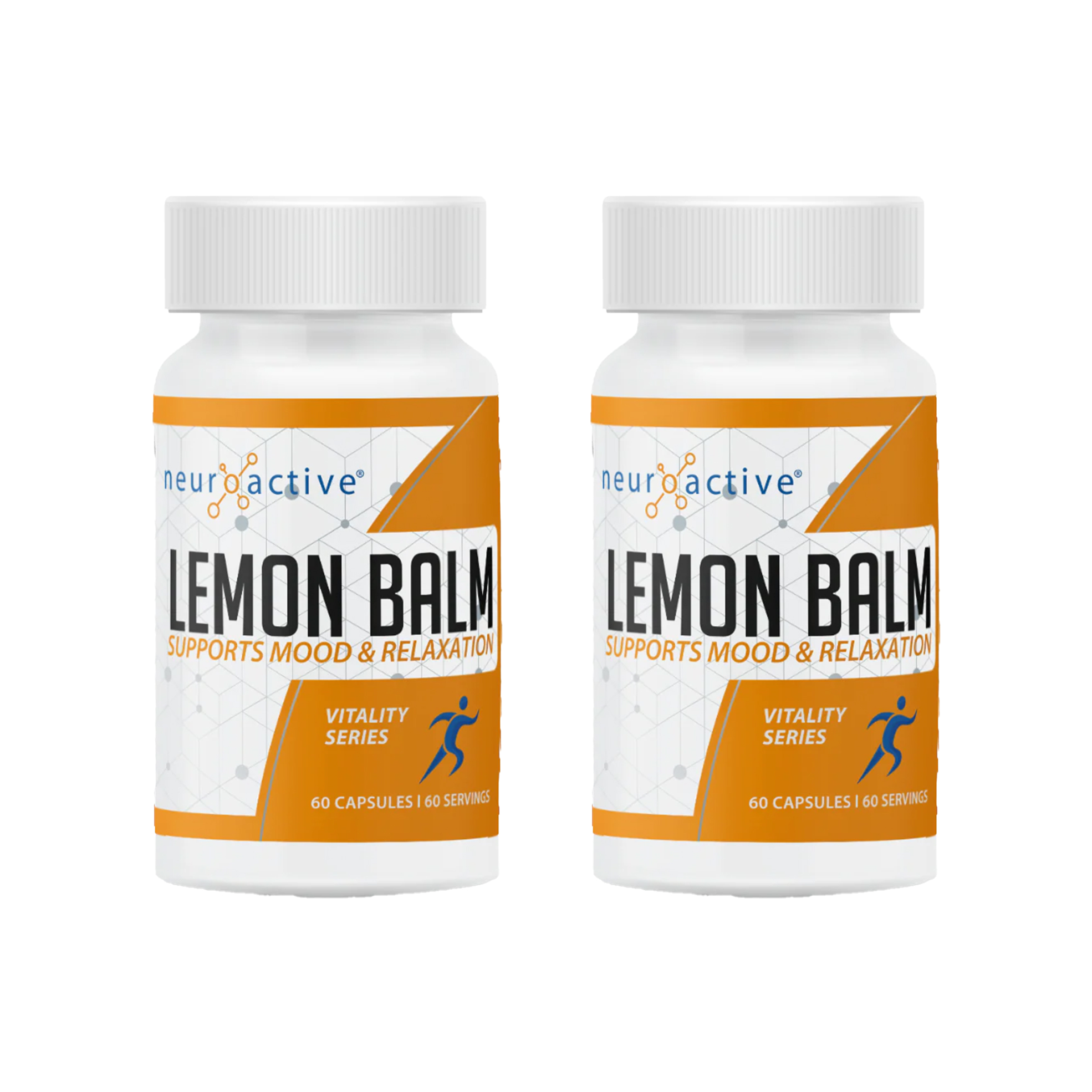 2x 60's Lemon Balm Sport and Mood Capsules