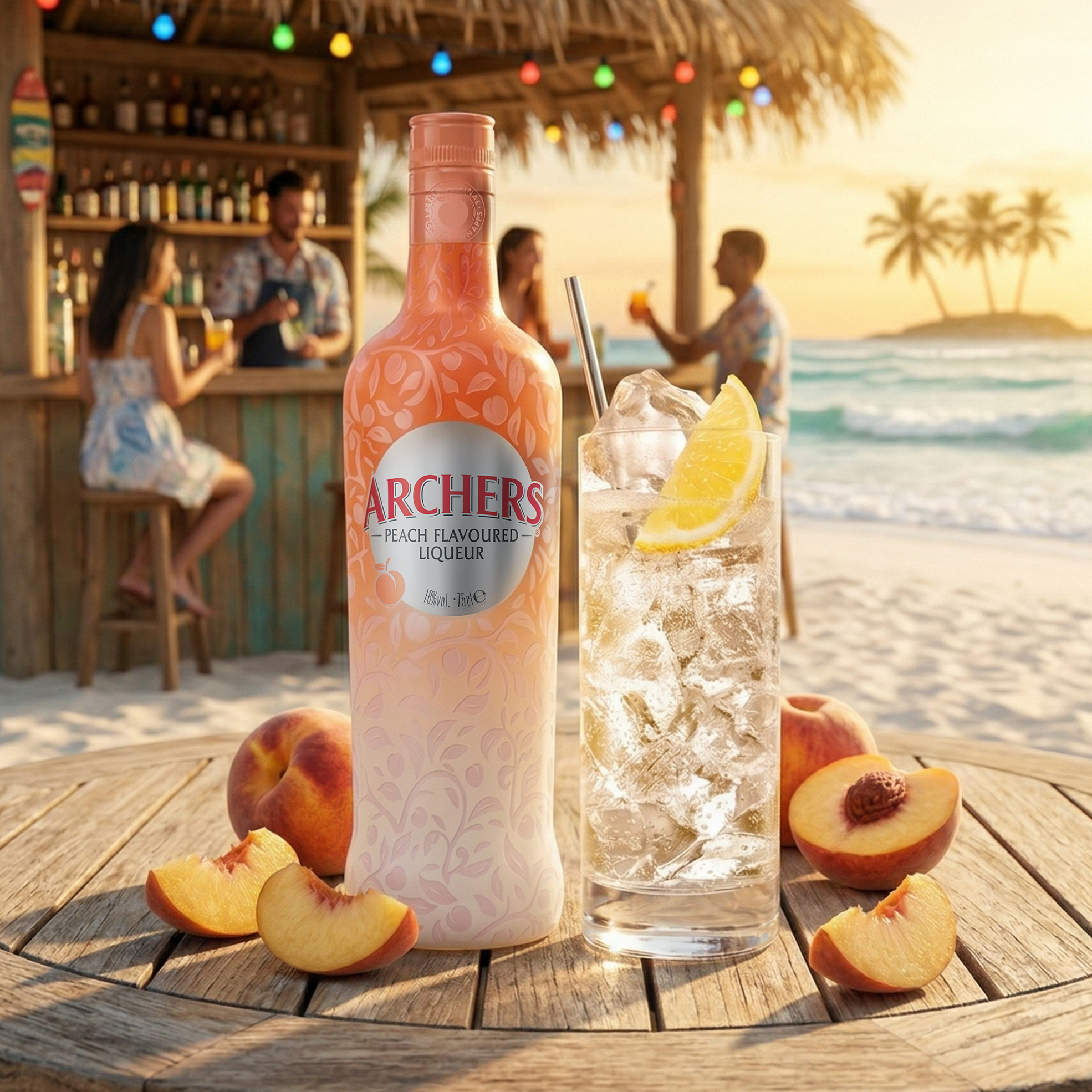 750ml Peach Flavoured Liqueur