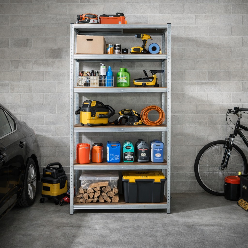 6-Tier Heavy Duty Adjustable Steel Shelf
