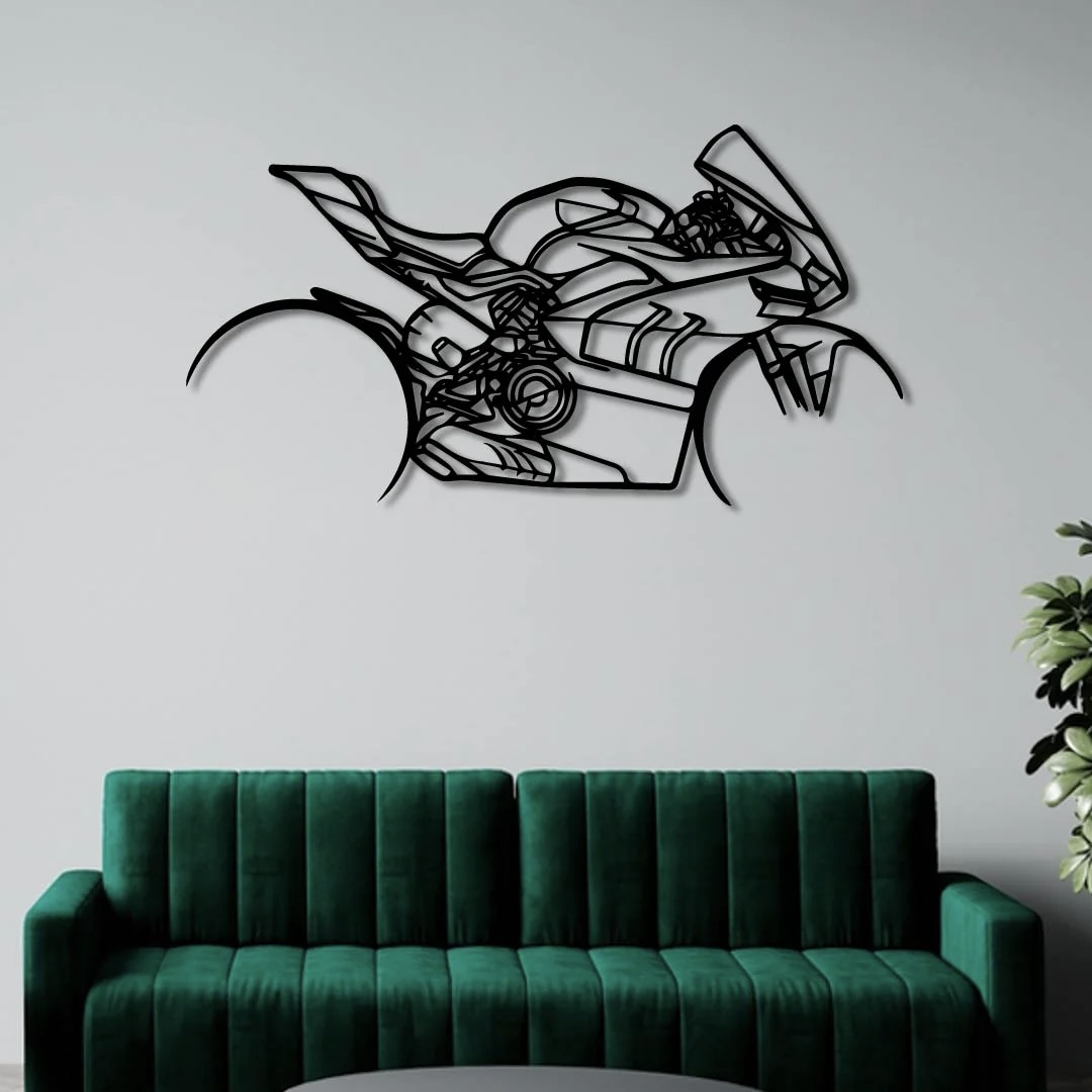 Metal Motorcycle Wall Art