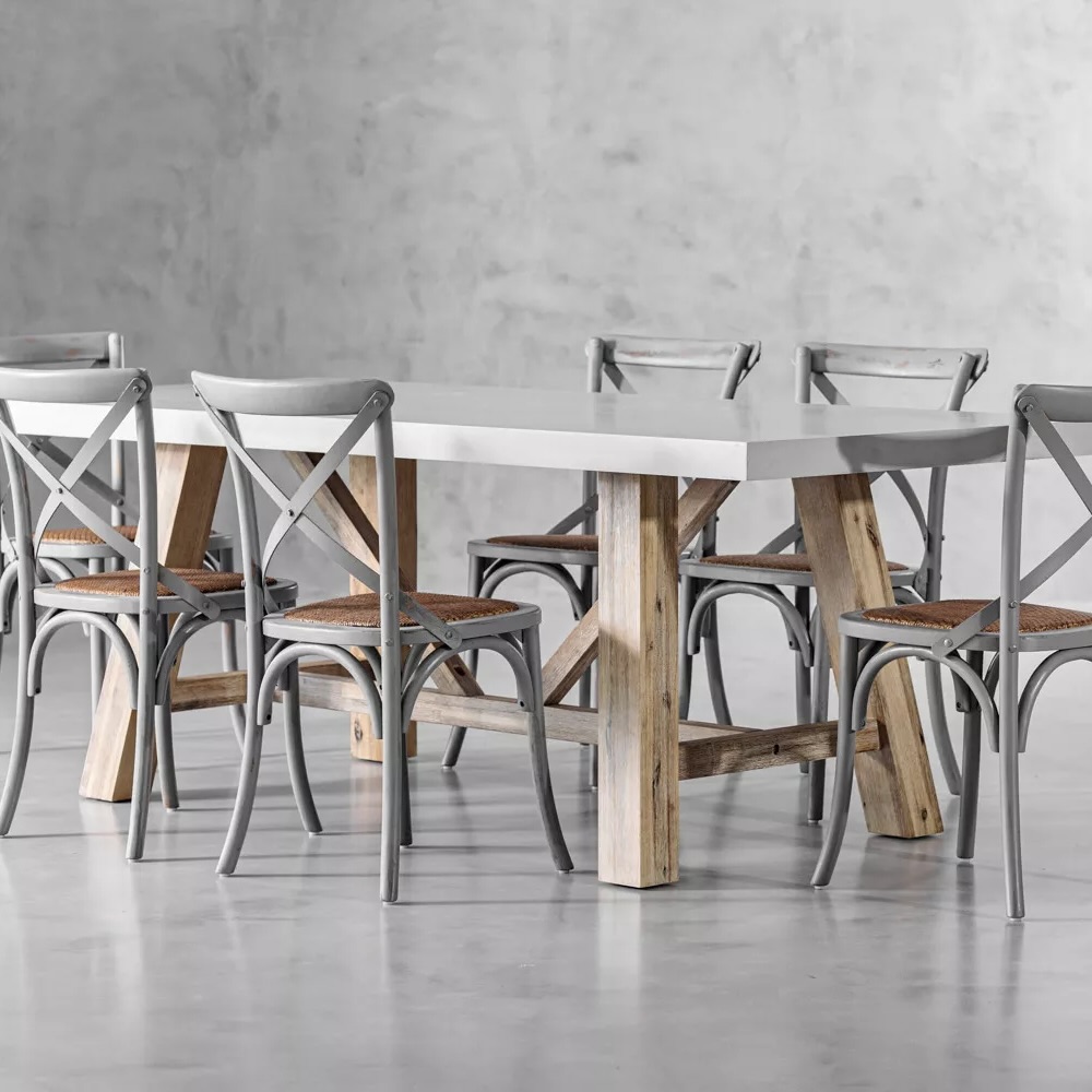 6-Seater Acacia Wood Dining Set