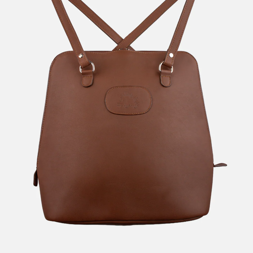 Genuine Leather Convertible Backpack