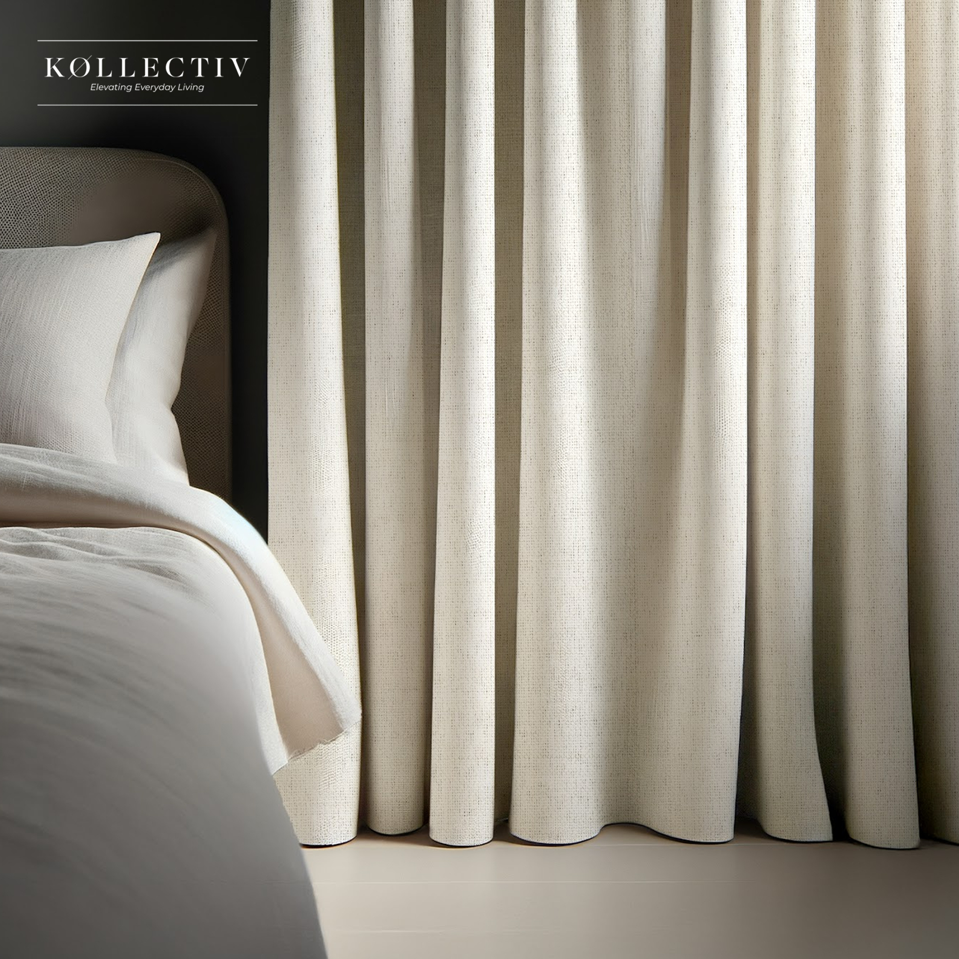Bailey Textured 100% Block Out Eyelet Curtain