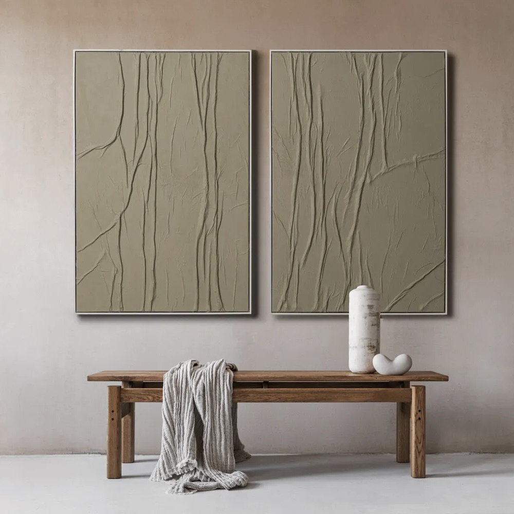 2-Piece Hand Painted Canvas Art