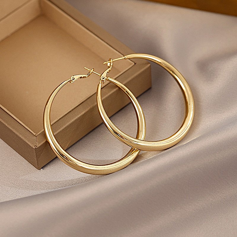 18K Gold Mila Hoop Earrings