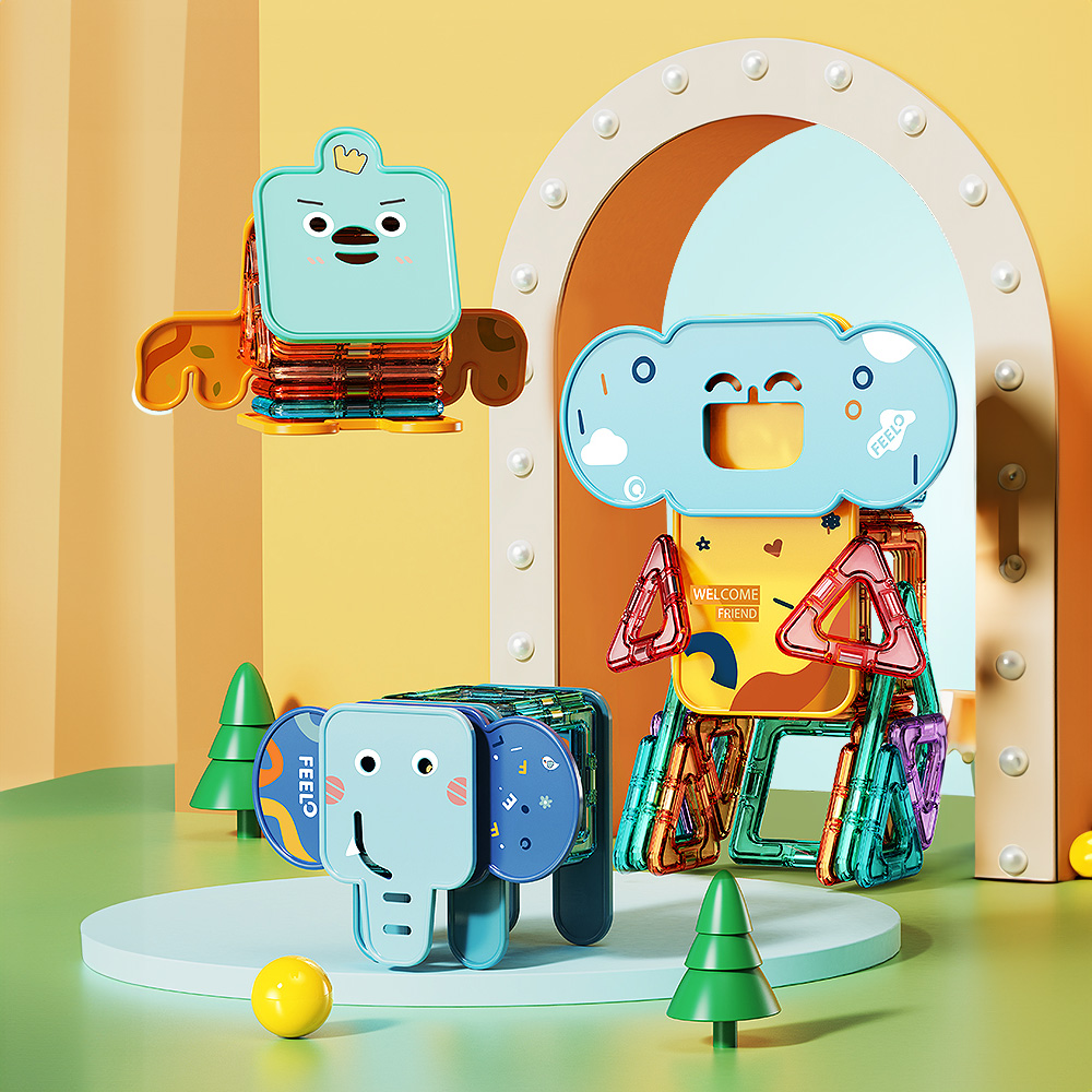 Magnetic Tiles Animal Activity Set