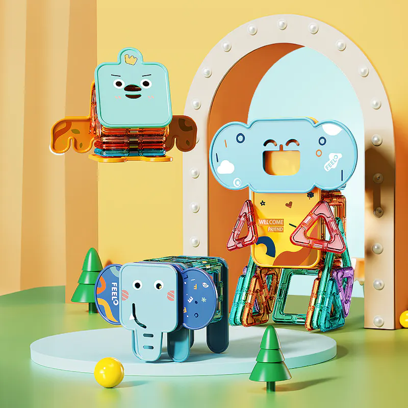 34% off on Feelo Magnetic Tiles Animal Set | OneDayOnly