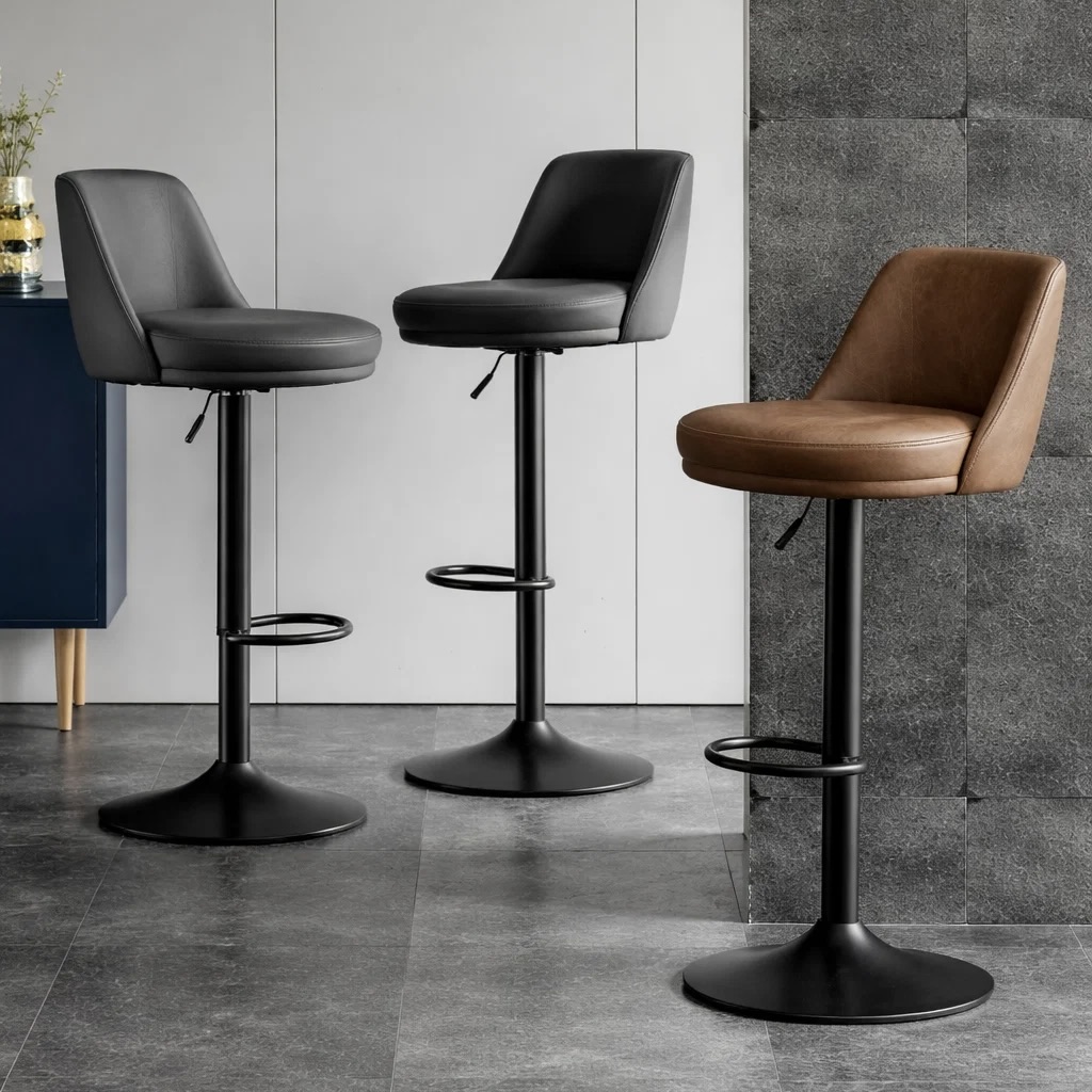 2x Adjustable Bar Stools
