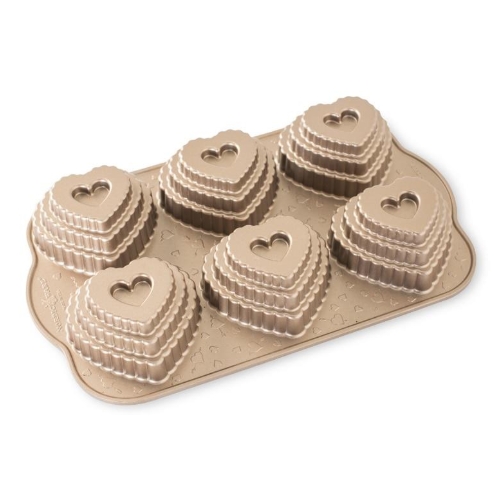 Tiered Heart Aluminum Cakelet