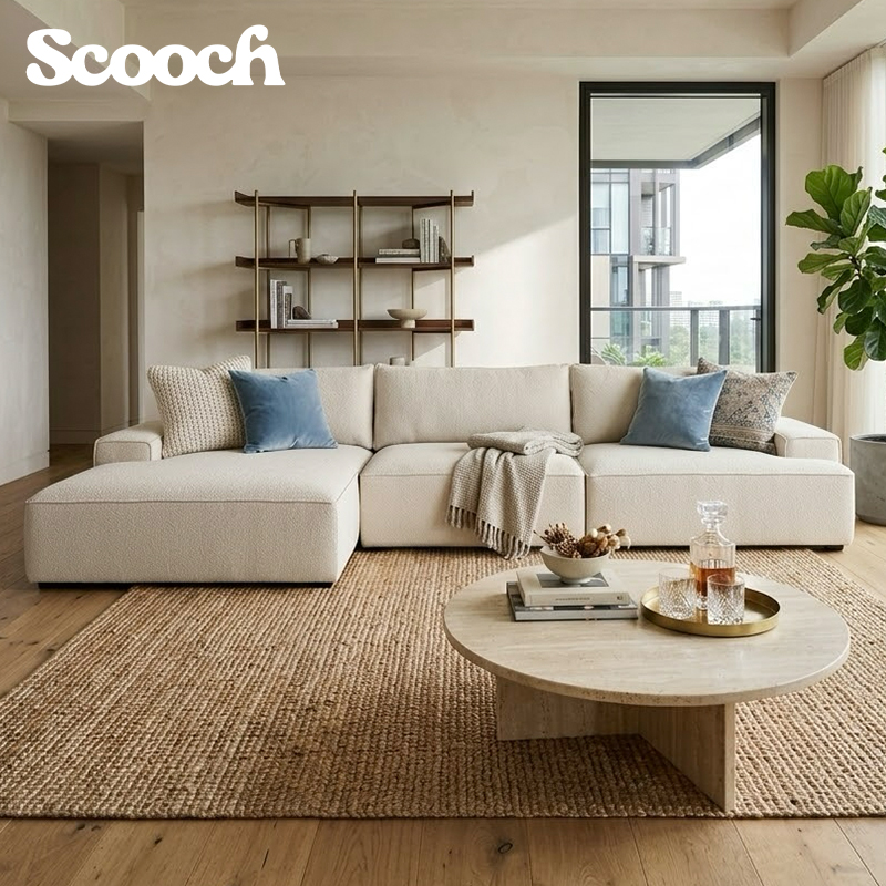 3-Seater Modular Fudge L-Shape Couch