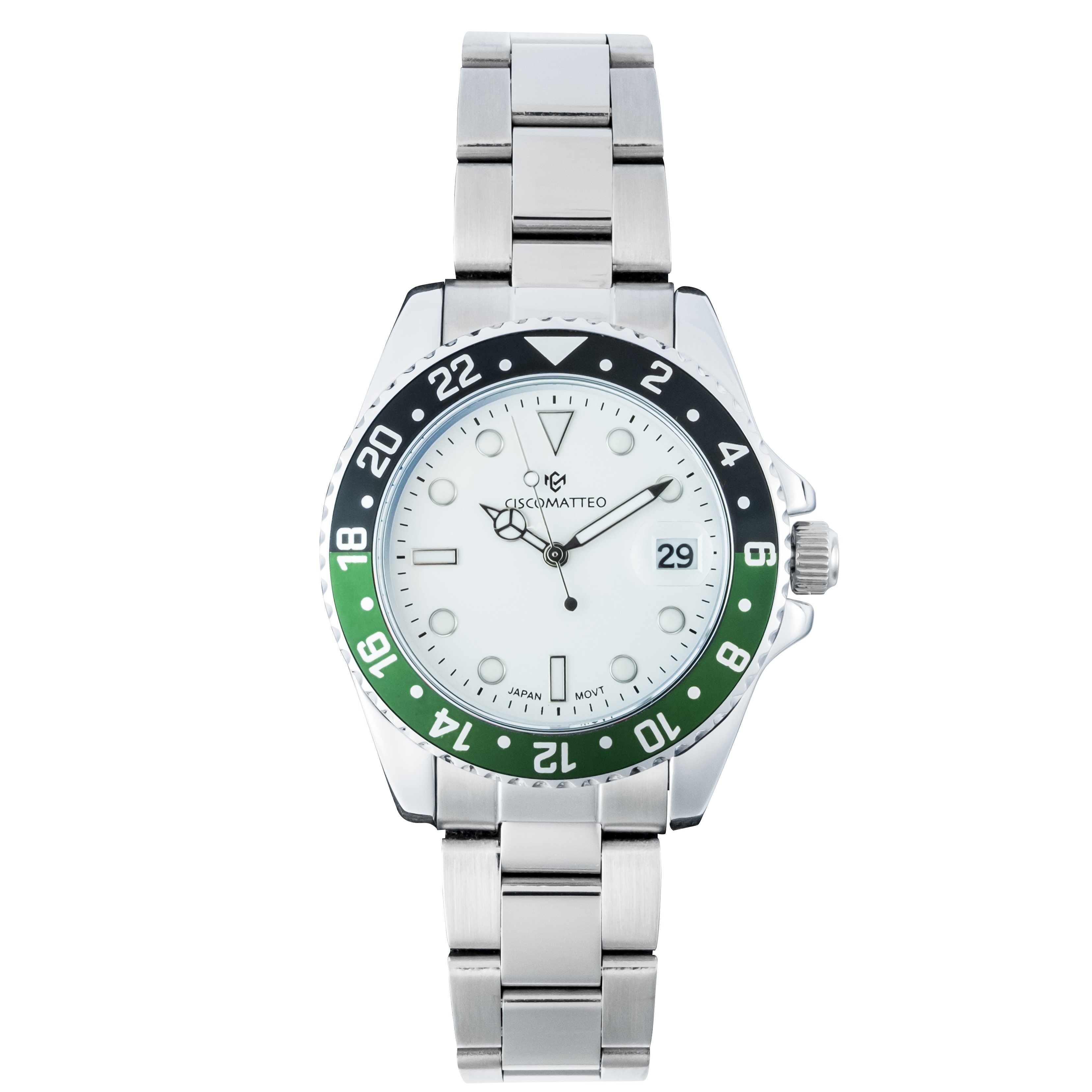 Men's Sprite Face Stainless Steel Watch