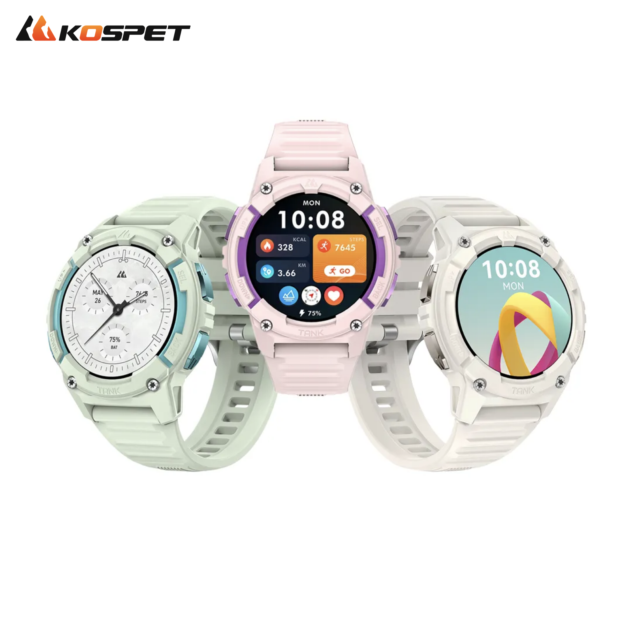 1.32" AMOLED TANK S2 Waterproof Rugged Smartwatch