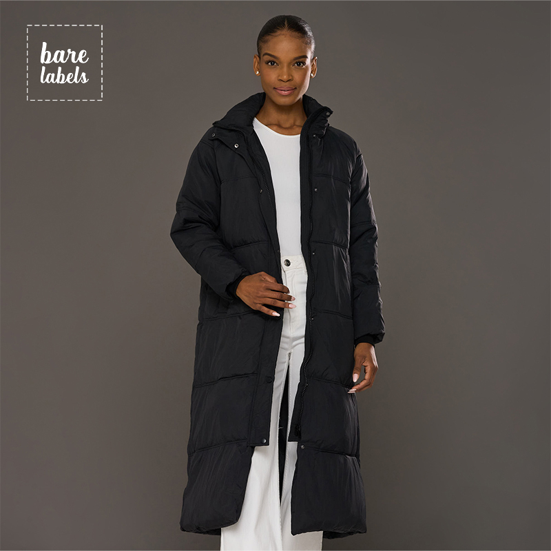 Ladies Longer Length Puffer Jacket