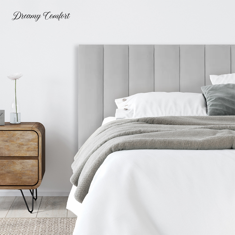 Maya Vertical Panel Velvet Headboard