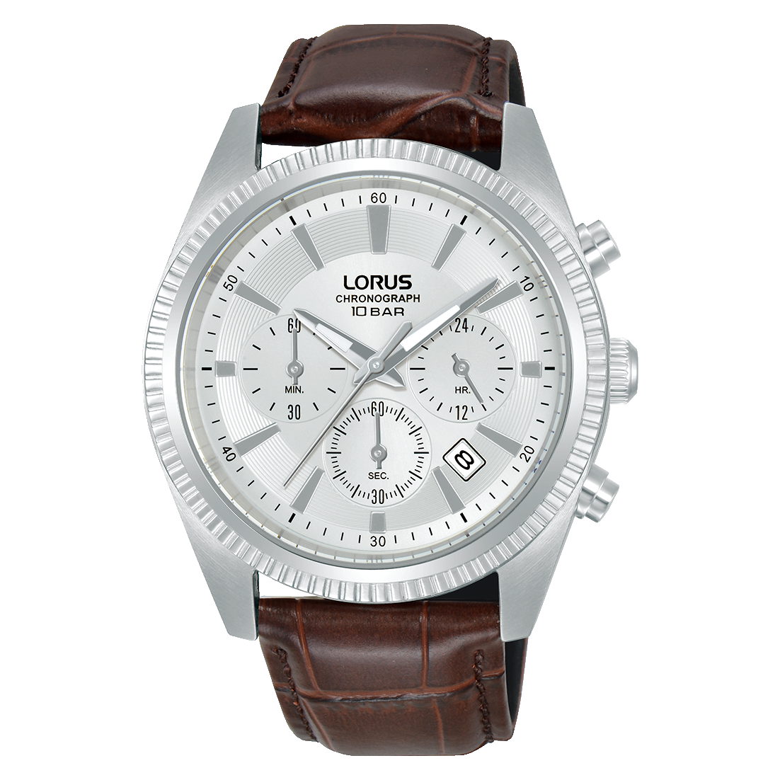 Men's Genuine Leather Chronograph Watch