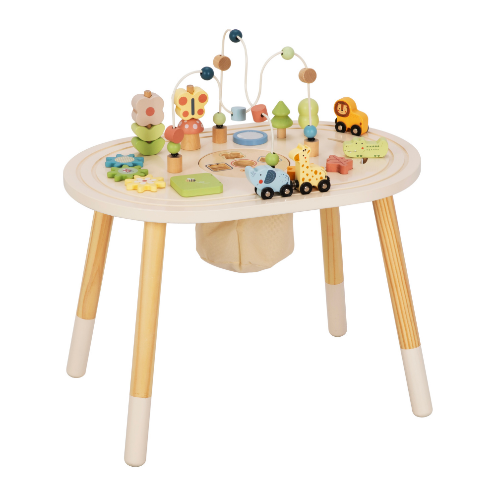 Wooden Multi-Activity Busy Board Table