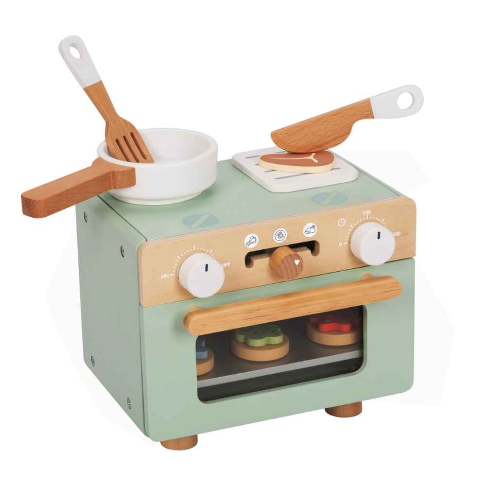 Pretend Play Kitchen Oven Cooking Toy Playset