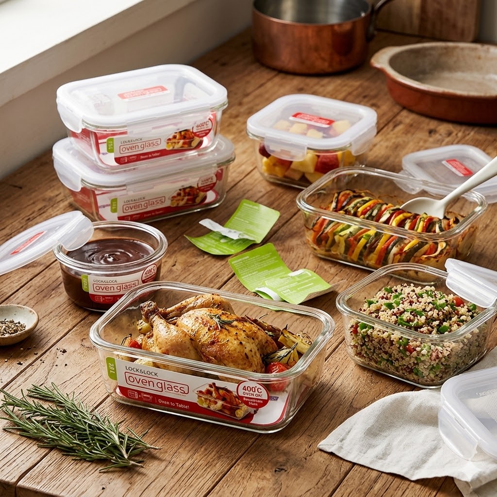 12-Piece Euro Glass Container Set