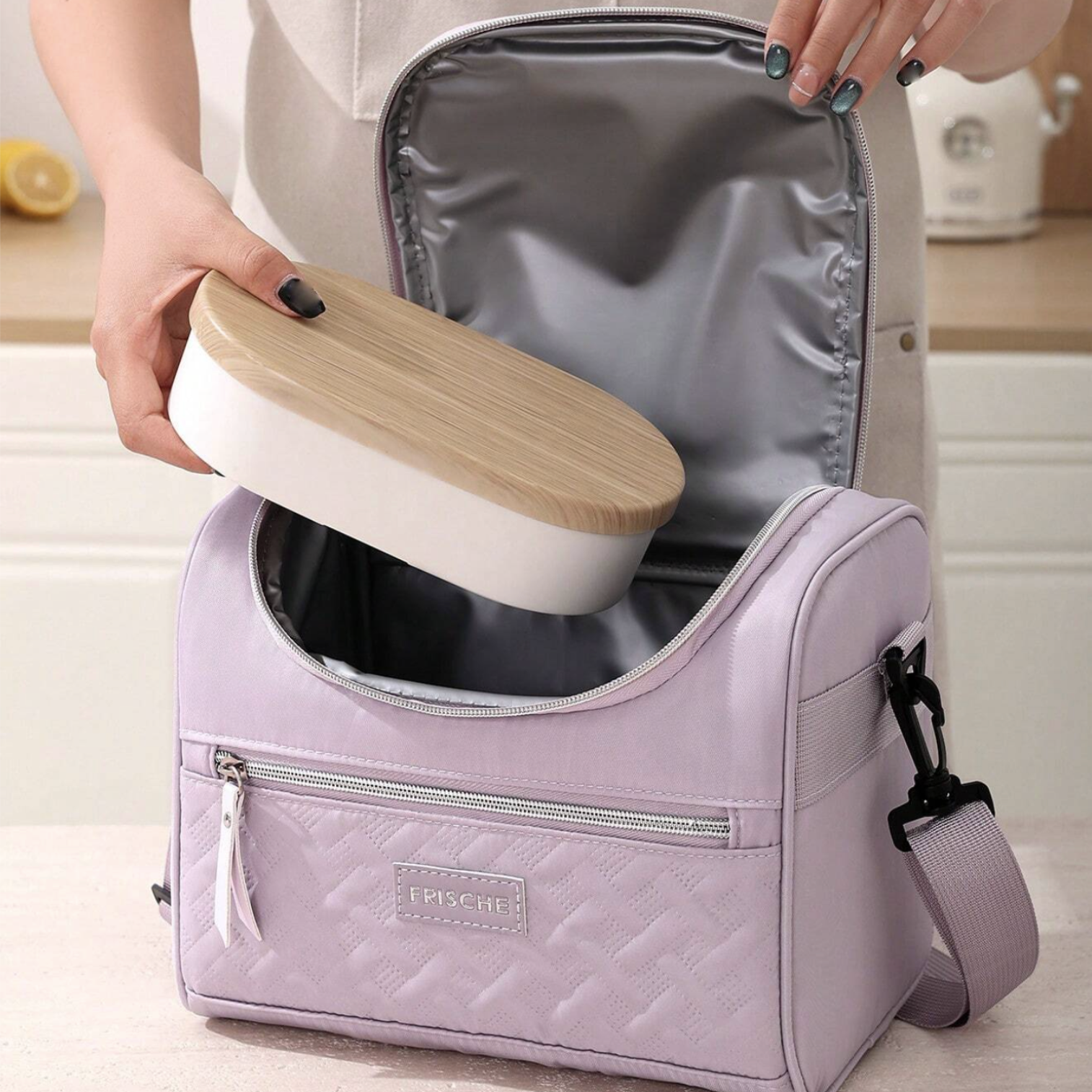 Insulated Lunch Bag with Shoulder Strap