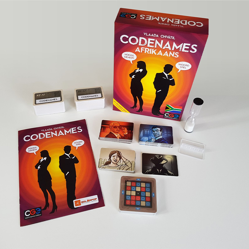 Codenames Investigative Game (Afrikaans)