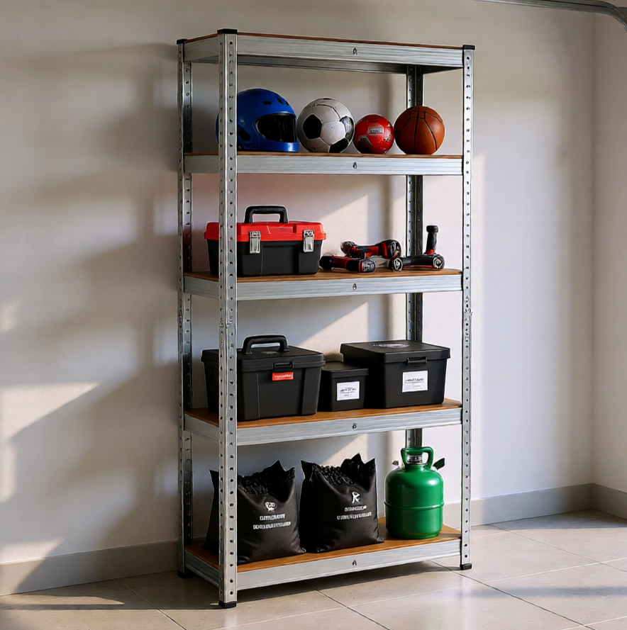 5-Tier Titan Heavy Duty Metal Shelf Unit