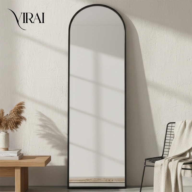 Full-Length Standing and Wall-Mounted Framed Mirror