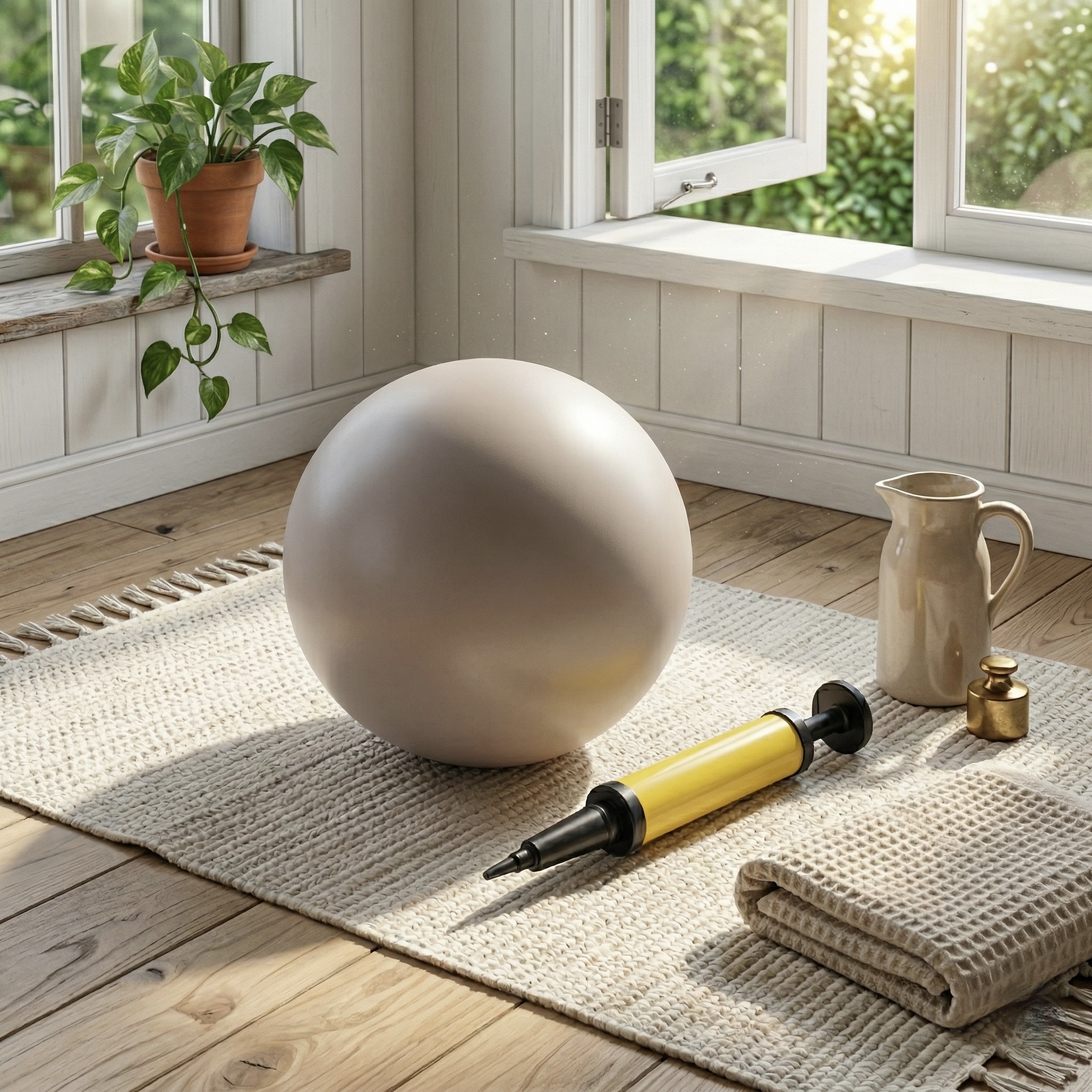 25cm Pilates and Yoga Ball with Pump