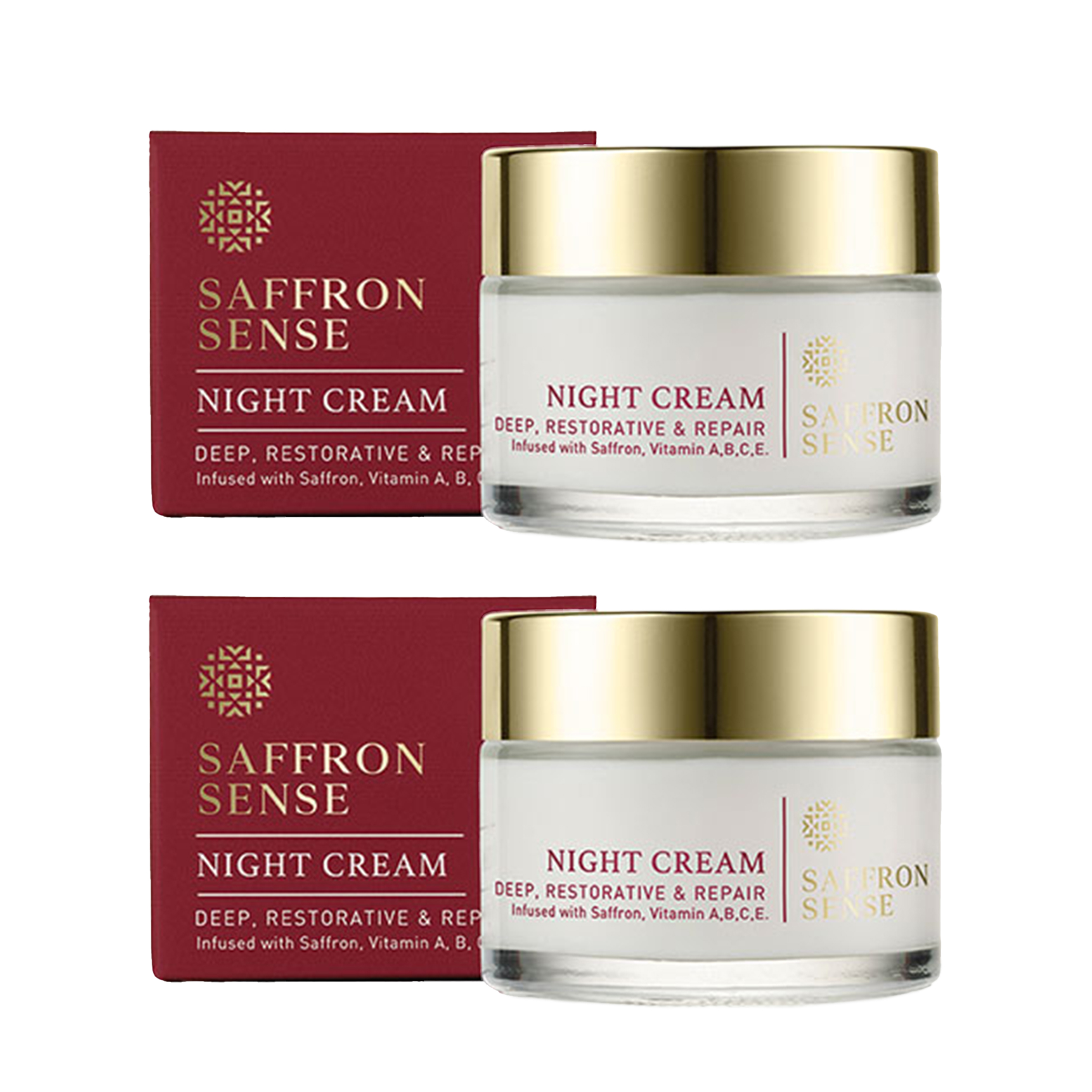 2x 50ml Saffron Night Creams