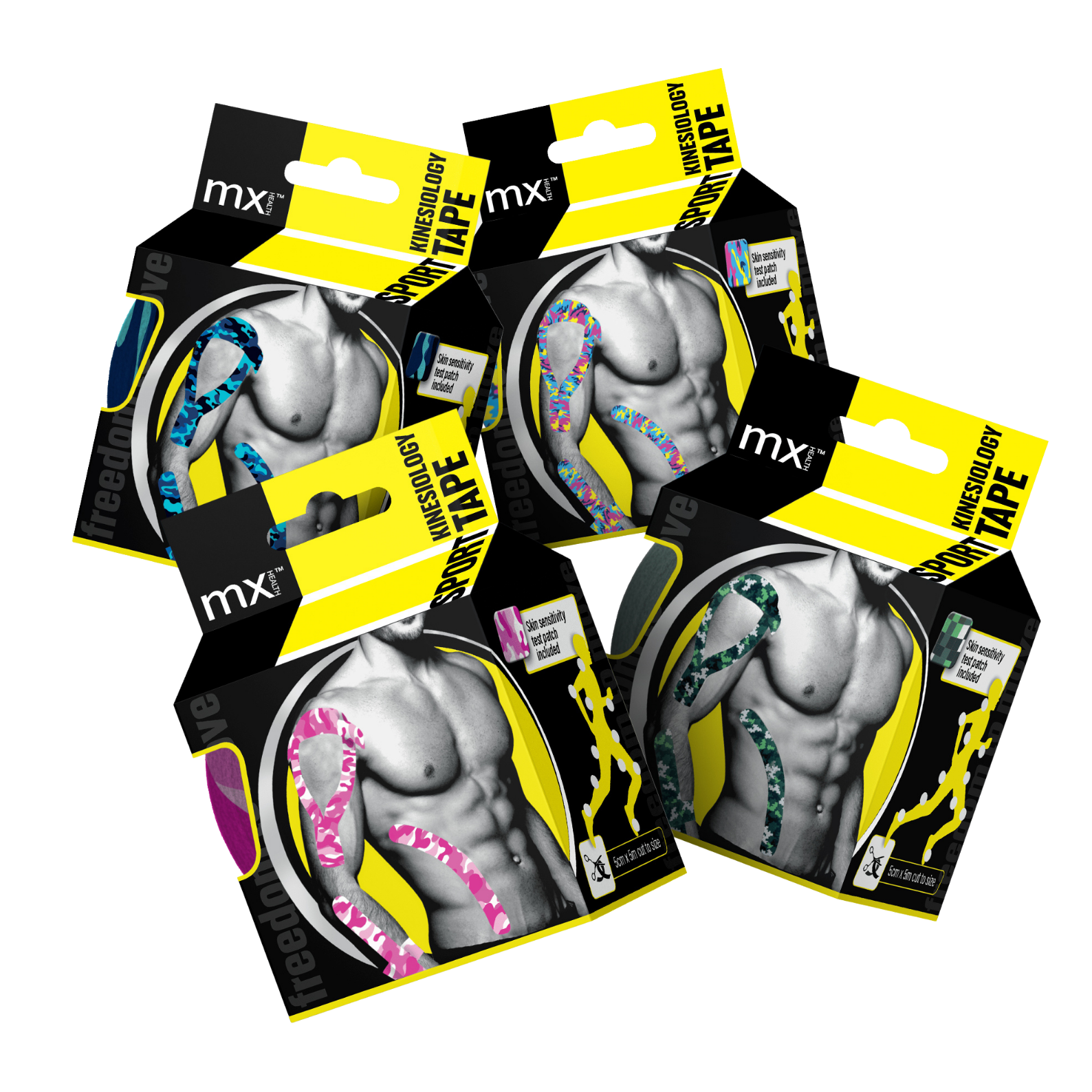 2x Camouflage Kinesio Tapes