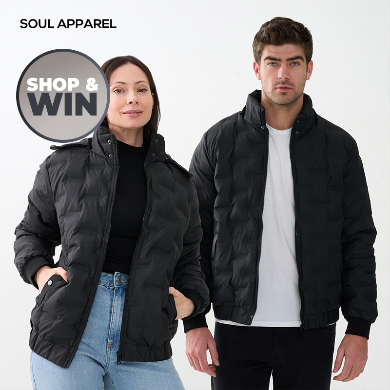 Unisex Waterproof Quilted Windbreaker Jacket with Detachable Hood