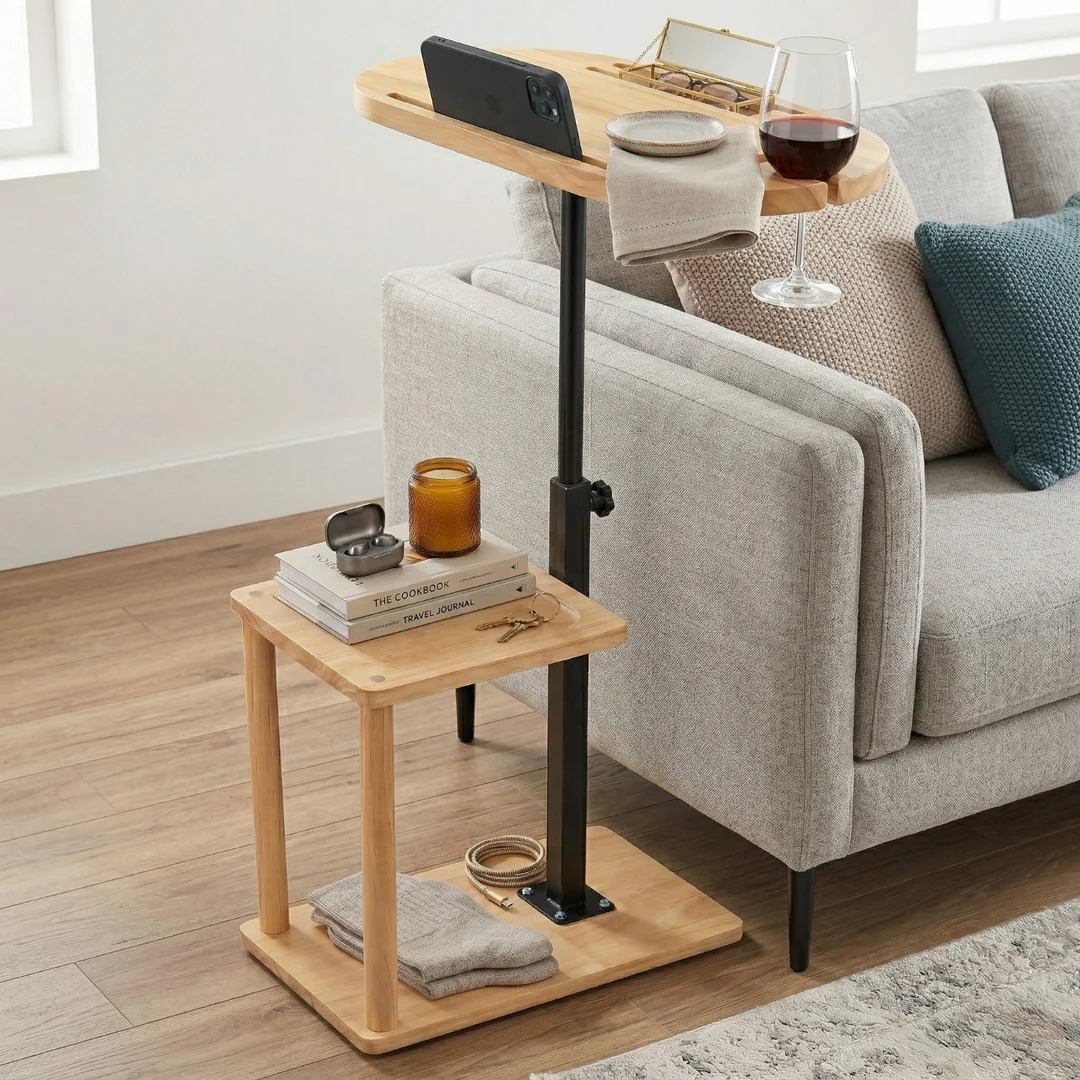 44% off on 2-Tier Height Adjustable Side Table | OneDayOnly