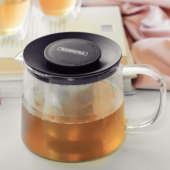 900ml Glass and Stainless Steel Teapot Infuser